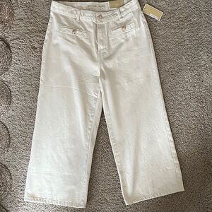 Michael Kors Selma Crop Wide Leg  Jeans
